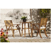 Vallerie Outdoor Chairs with Table Set (Set of 3) Ash-P305-050