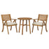 Vallerie Outdoor Chairs with Table Set (Set of 3) Ash-P305-050