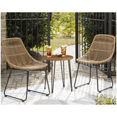 Coral Sand Outdoor Chairs with Table Set (Set of 3) Ash-P306-050