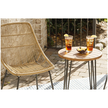 Coral Sand Outdoor Chairs with Table Set (Set of 3) Ash-P306-050