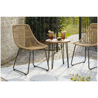 Coral Sand Outdoor Chairs with Table Set (Set of 3) Ash-P306-050