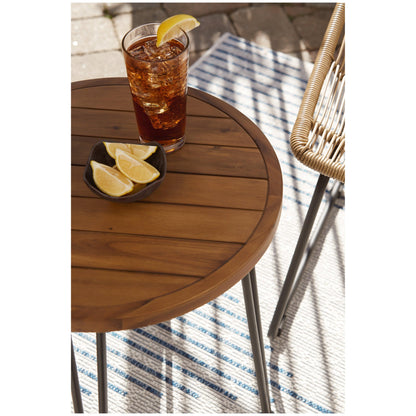 Coral Sand Outdoor Chairs with Table Set (Set of 3) Ash-P306-050