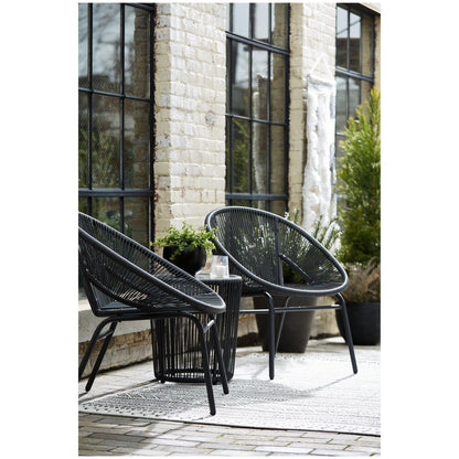 Mandarin Cape Outdoor Table and Chairs (Set of 3) Ash-P312-049