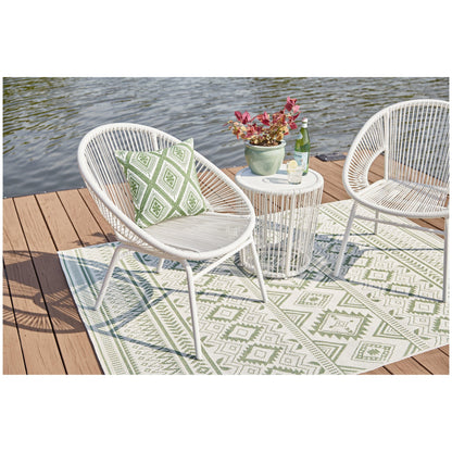 Mandarin Cape Outdoor Table and Chairs (Set of 3) Ash-P312-050