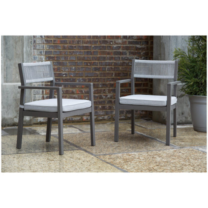 Eden Town Arm Chair with Cushion (Set of 2) Ash-P358-601A