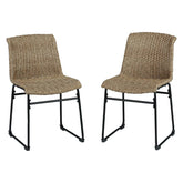 Amaris Outdoor Dining Chair (Set of 2) Ash-P369-601