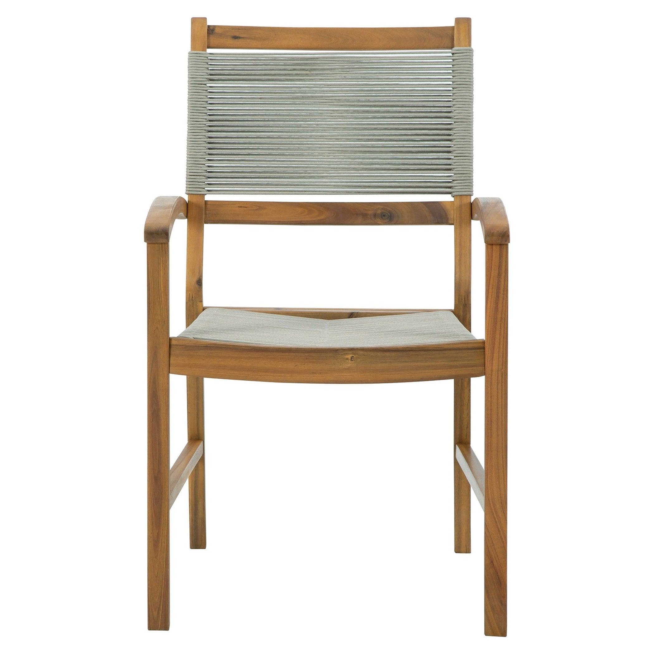 Janiyah Outdoor Dining Arm Chair (Set of 2) Ash-P407-602A