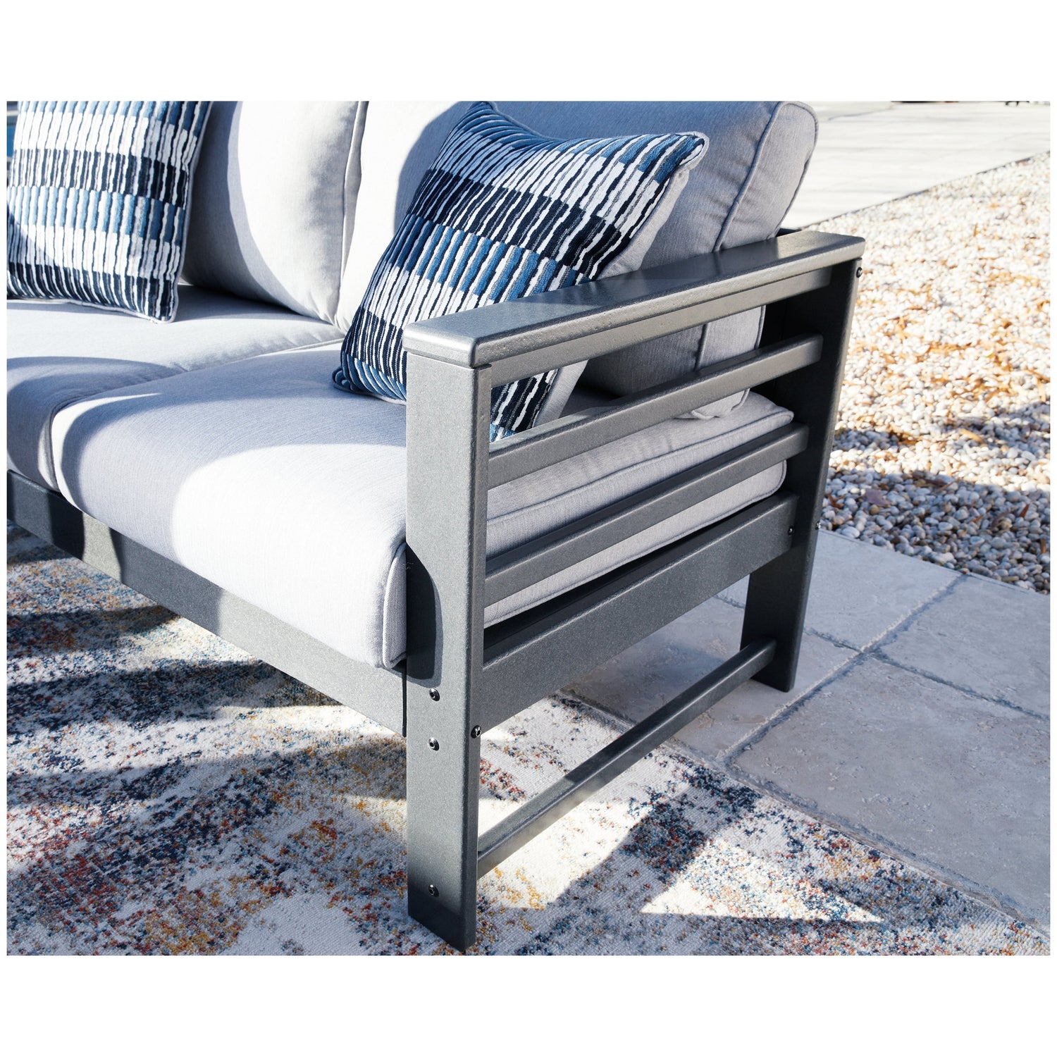 Amora Outdoor Sofa with Cushion Ash-P417-838