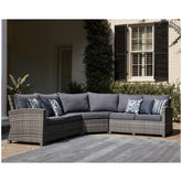 Salem Beach 3-Piece Outdoor Sectional Ash-P440P1