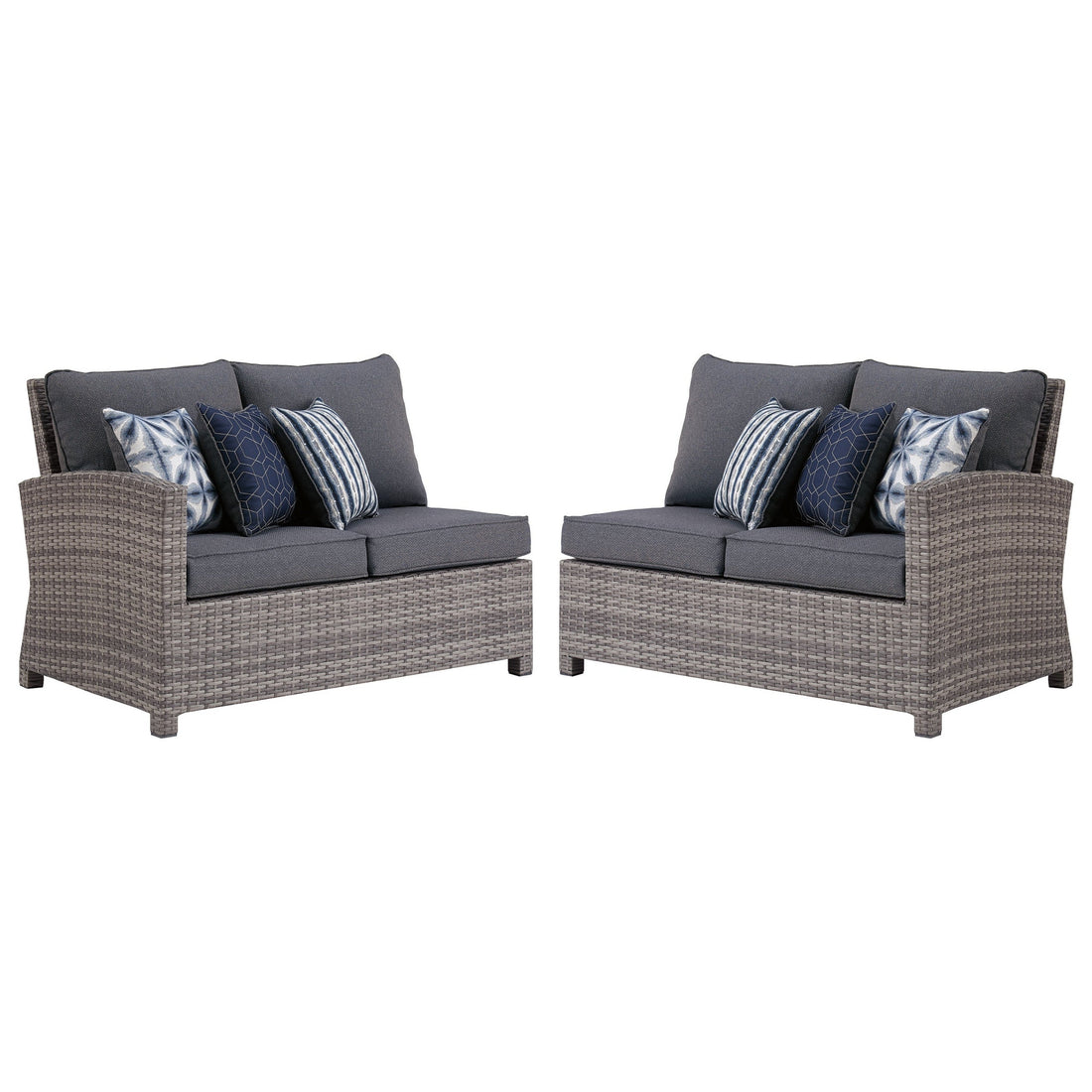 Salem Beach Left-Arm Facing Loveseat/Right-Arm Facing Loveseat Ash-P440-854