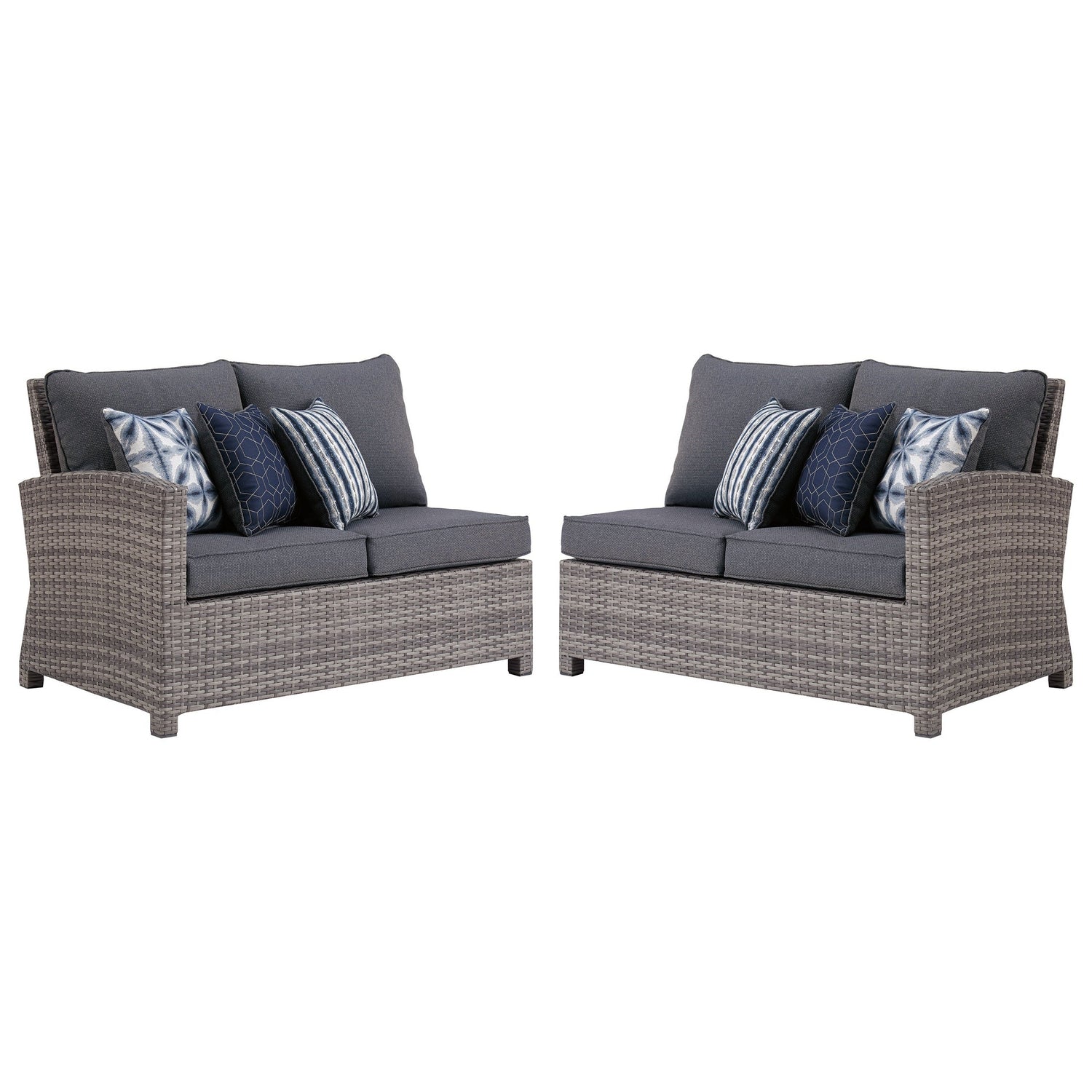 Salem Beach Left-Arm Facing Loveseat/Right-Arm Facing Loveseat Ash-P440-854