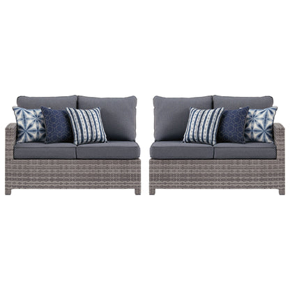 Salem Beach Left-Arm Facing Loveseat/Right-Arm Facing Loveseat Ash-P440-854