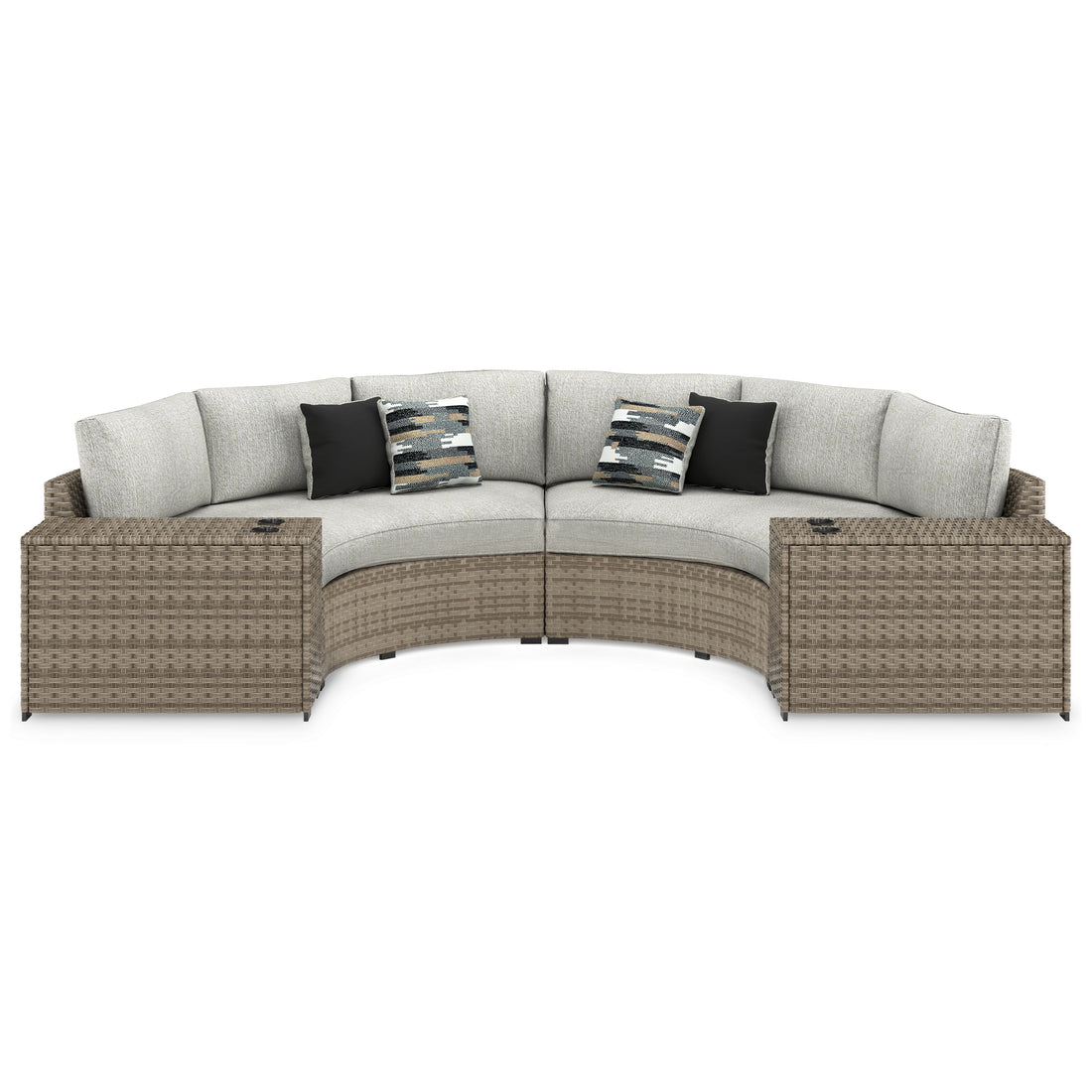 Calworth 4-Piece Outdoor Sectional Ash-P458P10