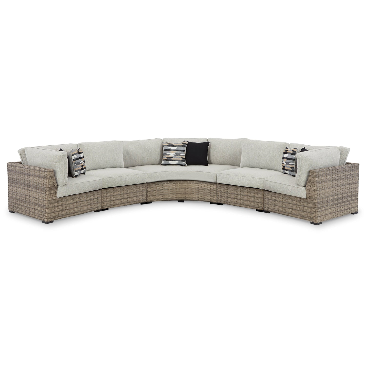 Calworth 9-Piece Outdoor Sectional Ash-P458P11