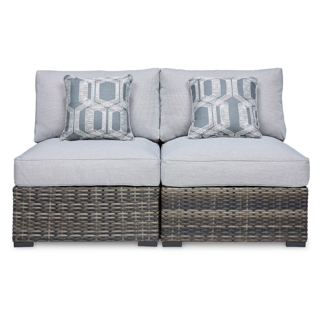 Harbor Court Armless Chair with Cushion (Set of 2) Ash-P459-846
