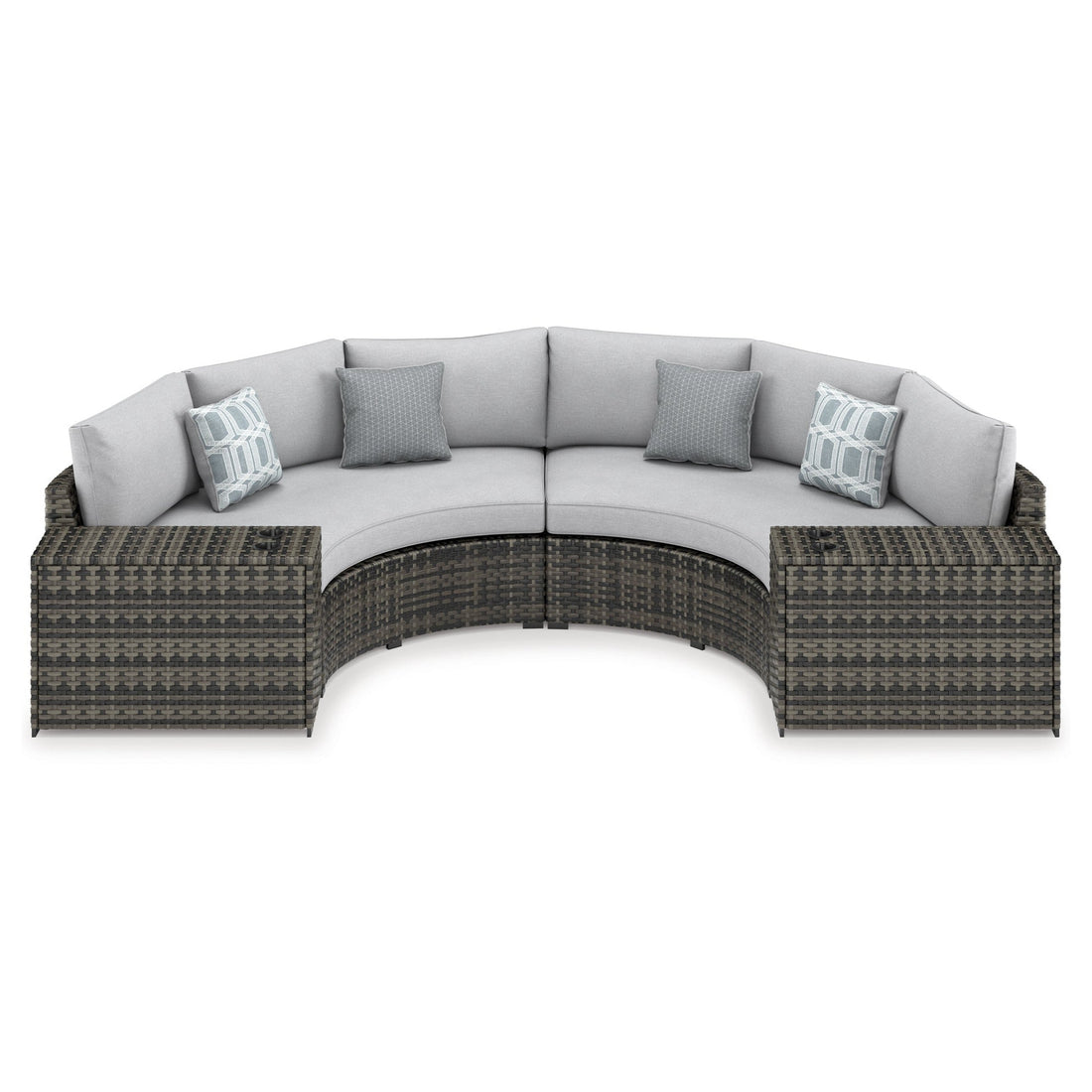 Harbor Court 4-Piece Outdoor Sectional Ash-P459P7