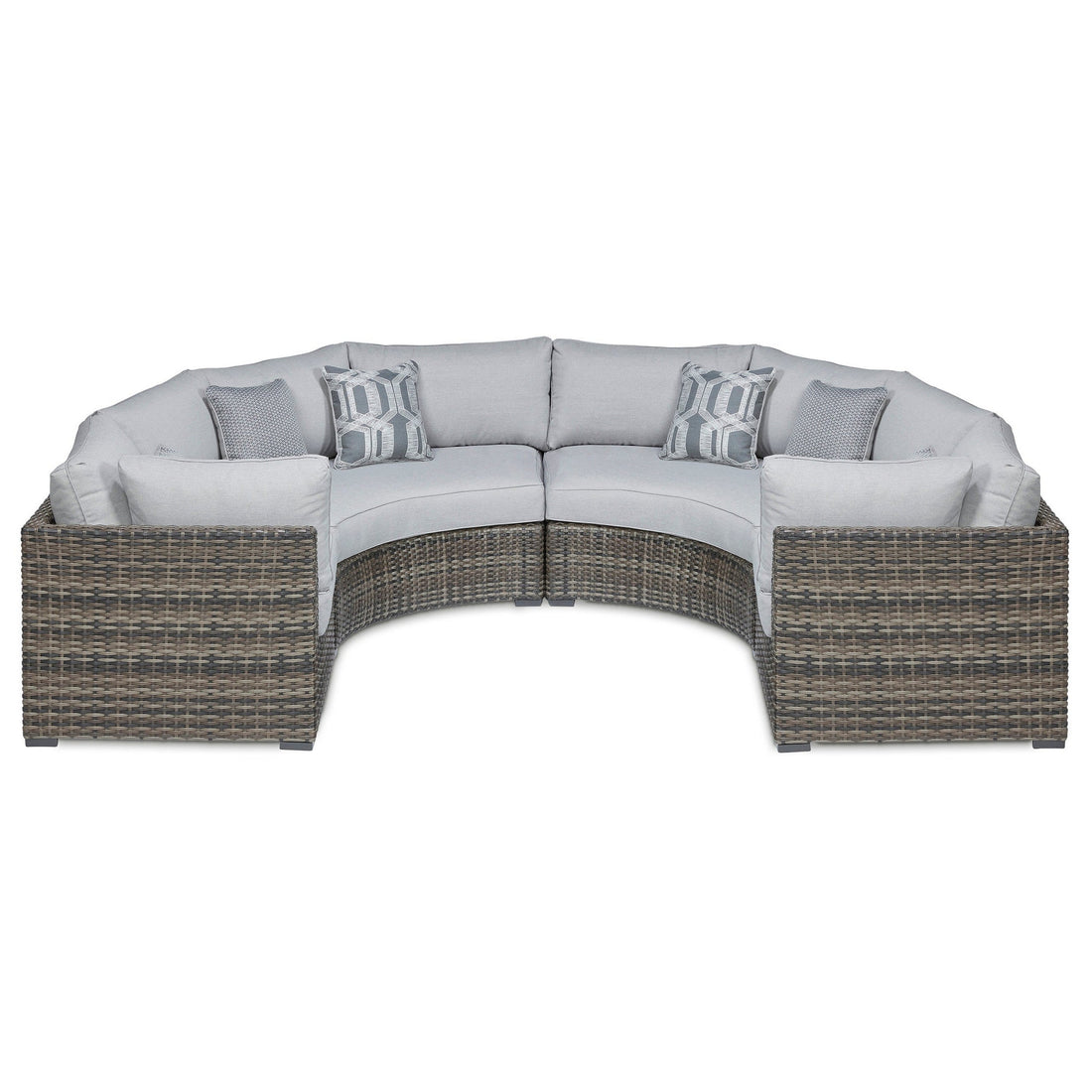 Harbor Court 4-Piece Outdoor Sectional Ash-P459P5