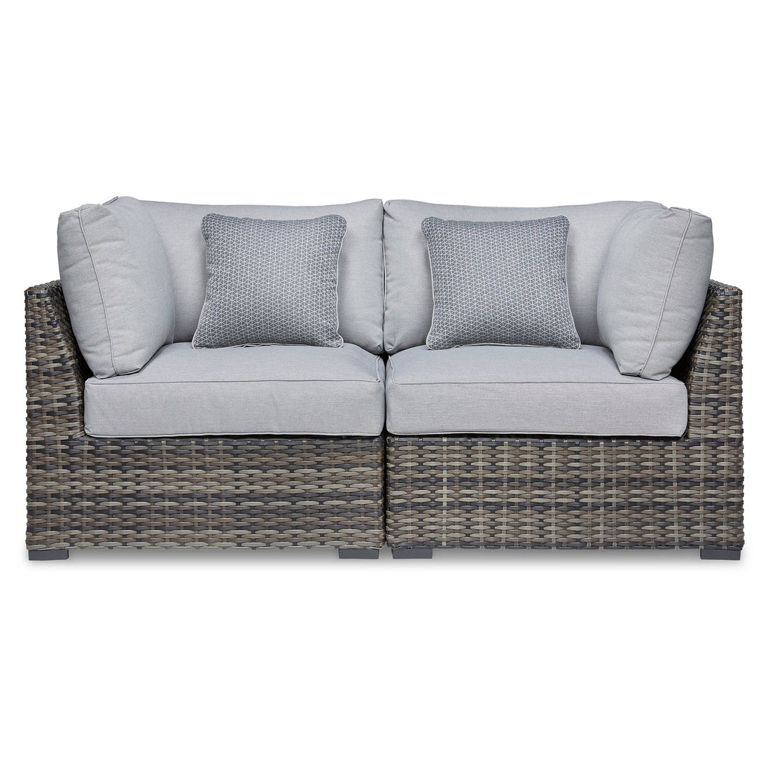 Harbor Court Corner with Cushion (Set of 2) Ash-P459-877