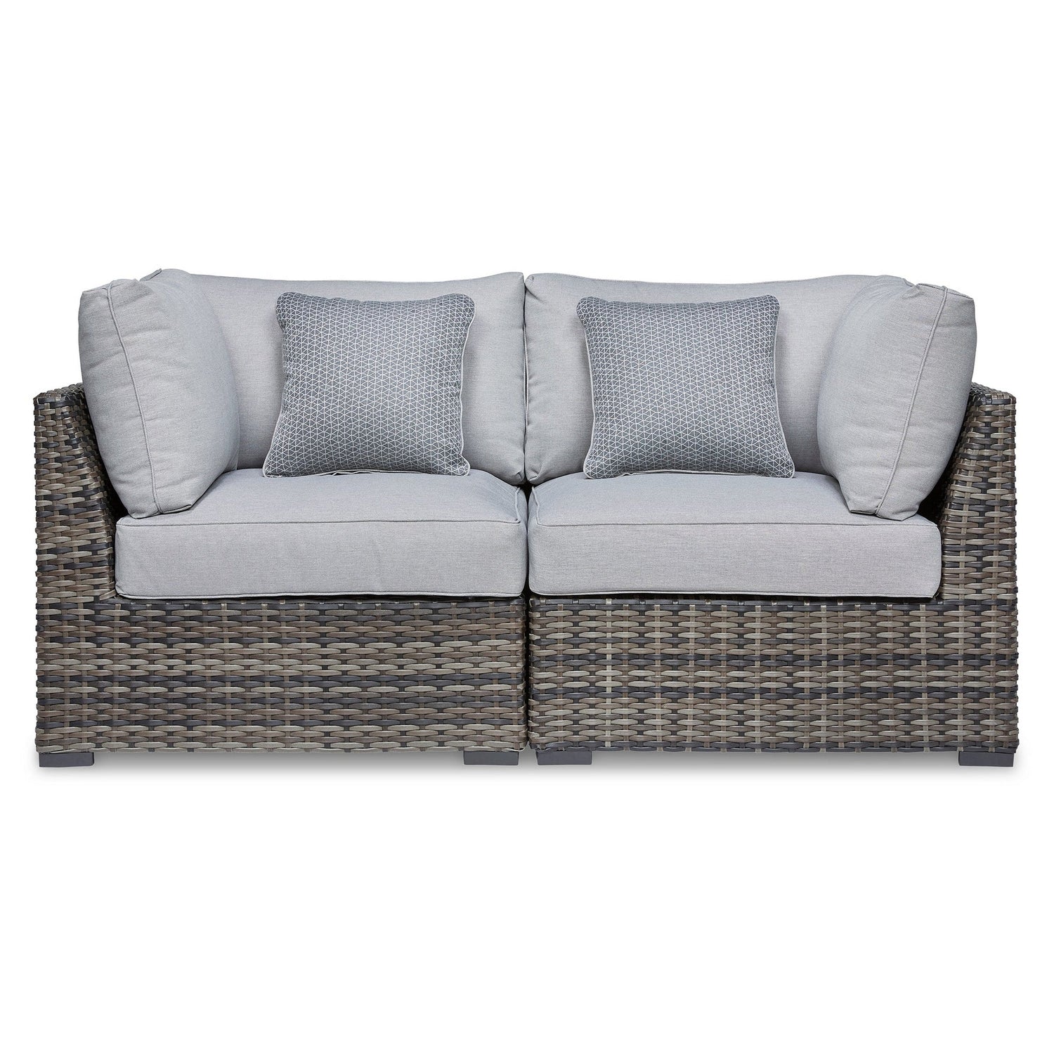 Harbor Court Corner with Cushion (Set of 2) Ash-P459-877