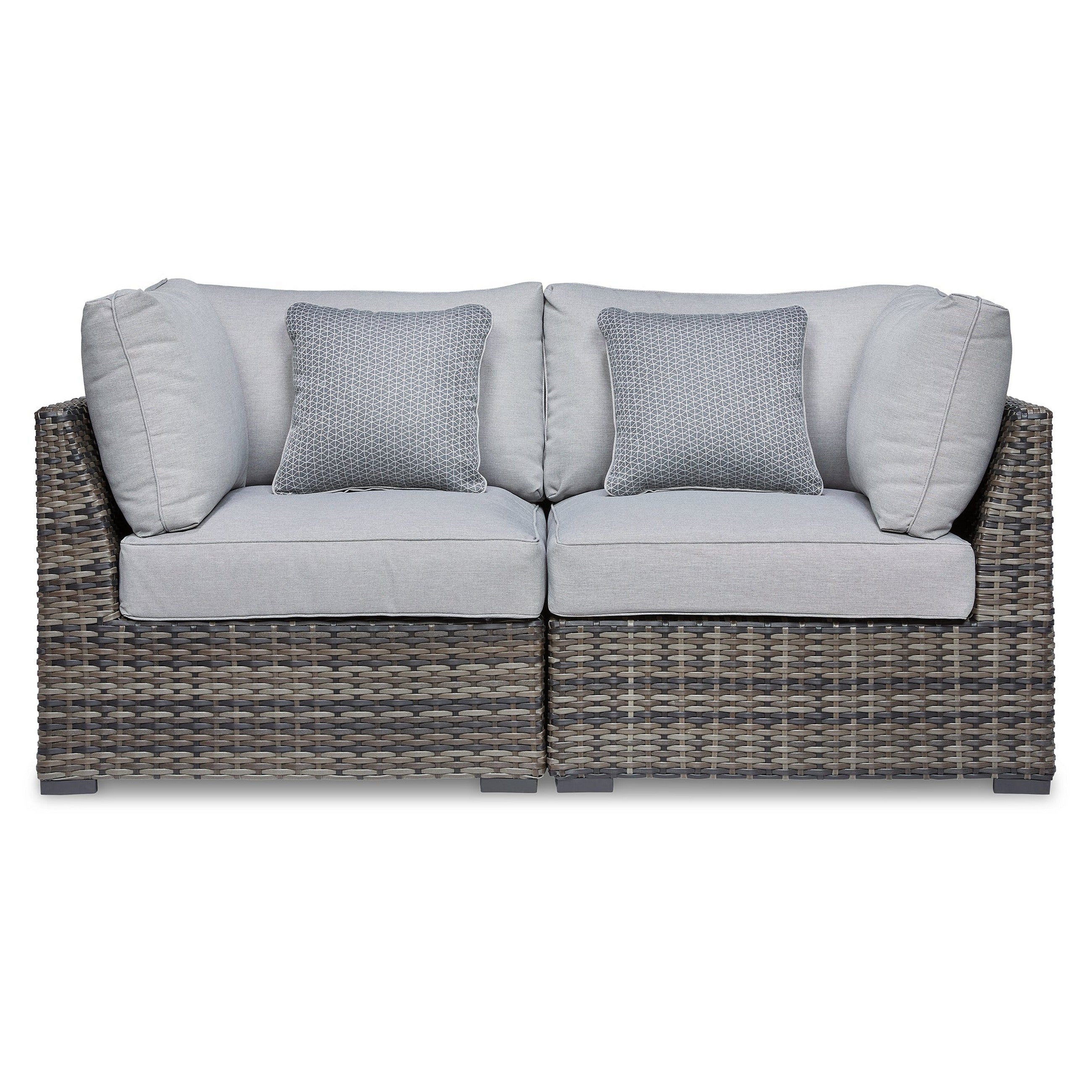 Harbor Court Corner with Cushion (Set of 2) Ash-P459-877