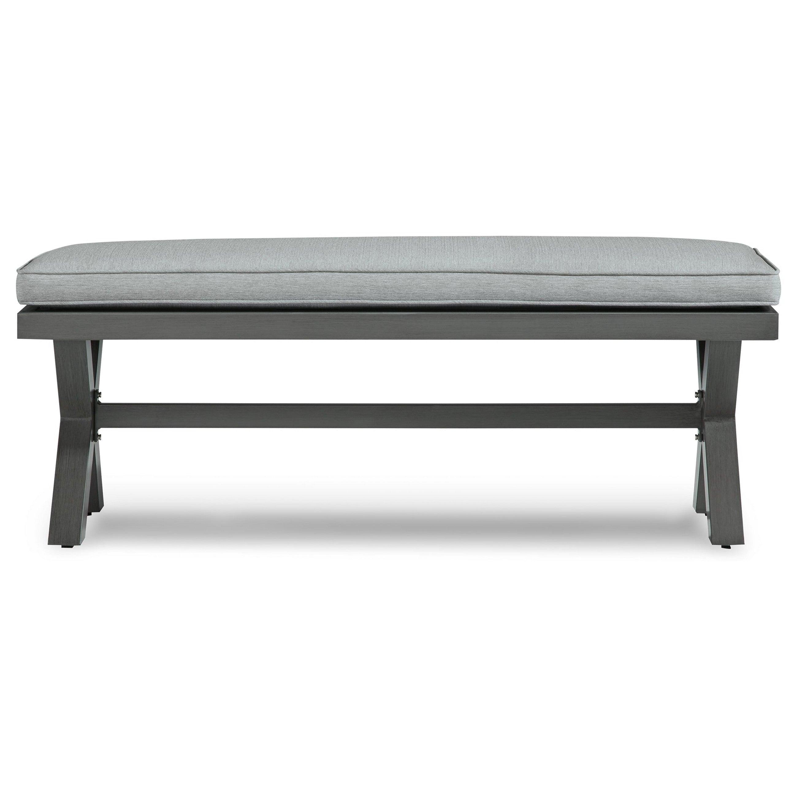 Elite Park Outdoor Bench with Cushion Ash-P518-600