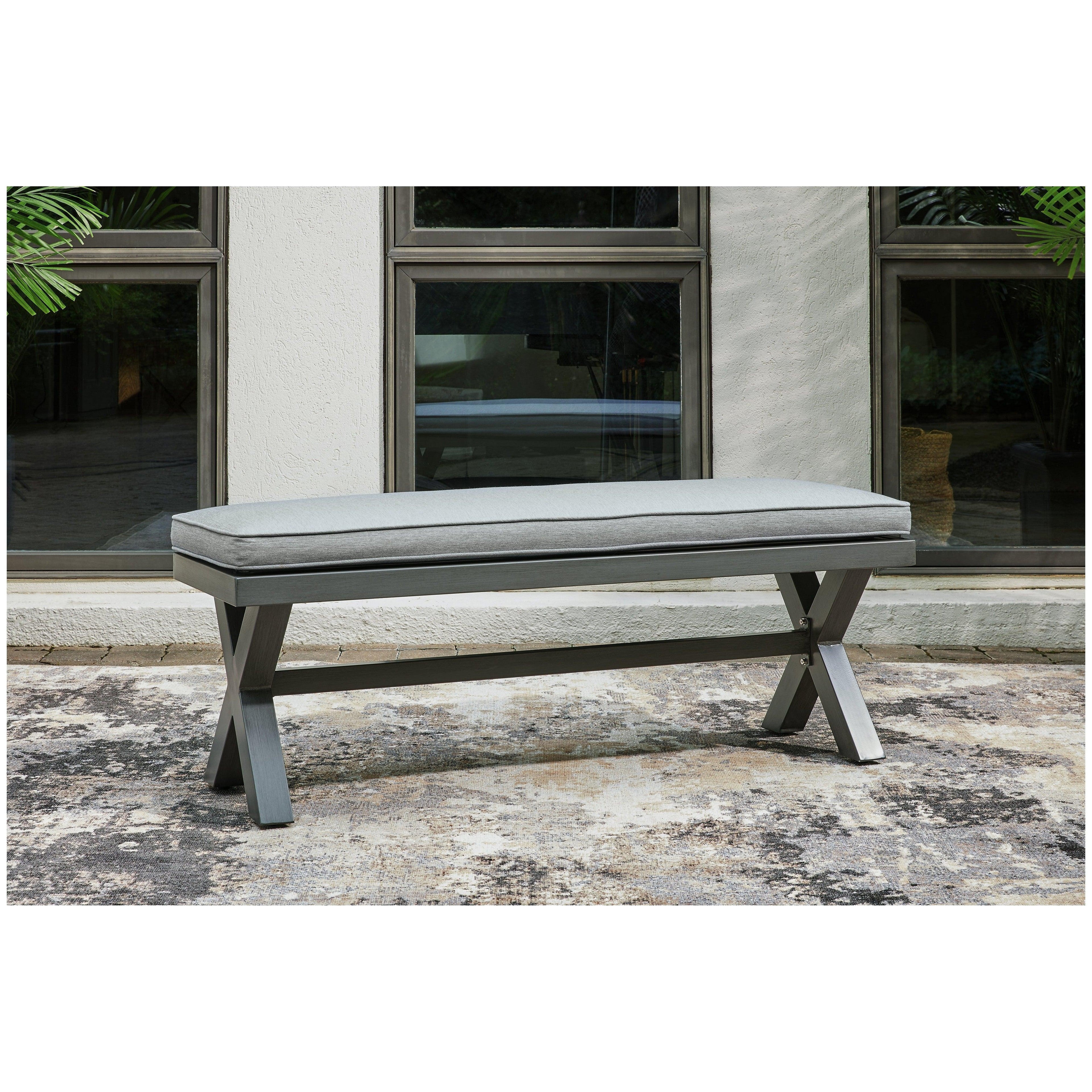 Elite Park Outdoor Bench with Cushion Ash-P518-600