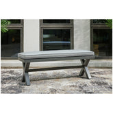 Elite Park Outdoor Bench with Cushion Ash-P518-600