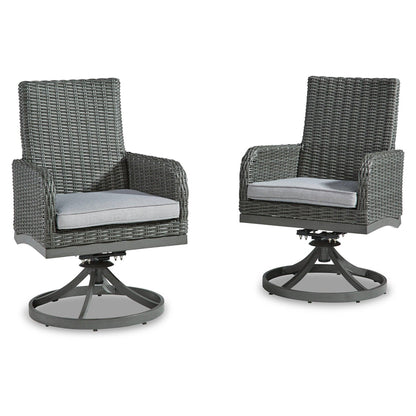 Elite Park Swivel Chair With Cushion (Set Of 2) - Beck&