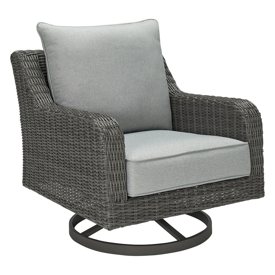 Elite Park Outdoor Swivel Lounge with Cushion Ash-P518-821