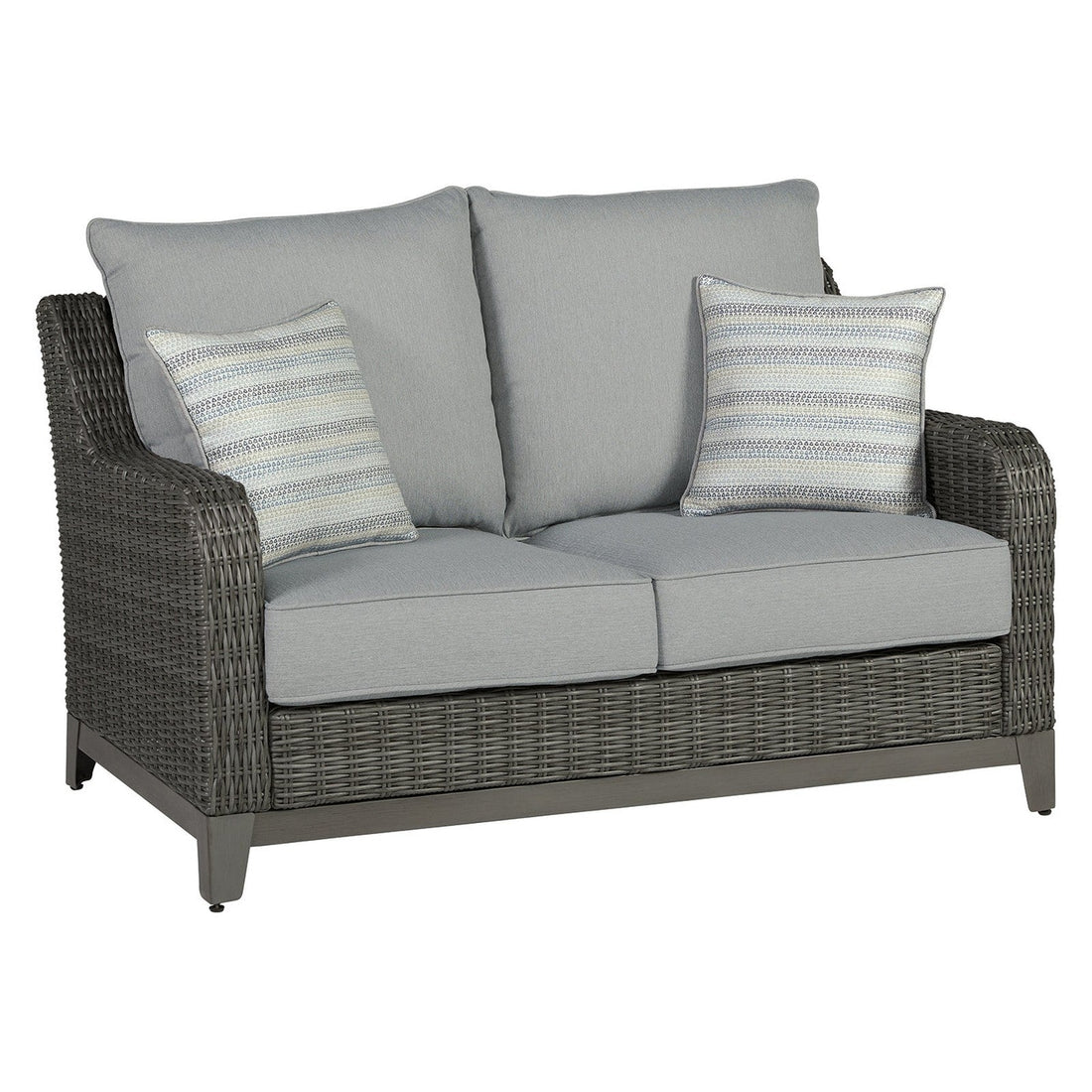 Elite Park Outdoor Loveseat with Cushion Ash-P518-835