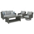Elite Park Outdoor Sofa, 2 Lounge Chairs and Coffee Table Ash-P518P2