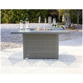 Palazzo Outdoor Bar Table with Fire Pit Ash-P520-665