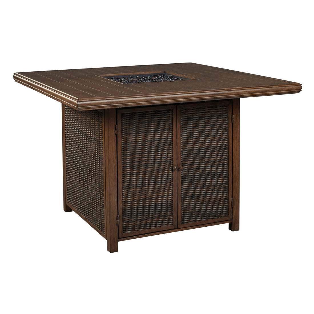 Paradise Trail Bar Table with Fire Pit Ash-P750-665