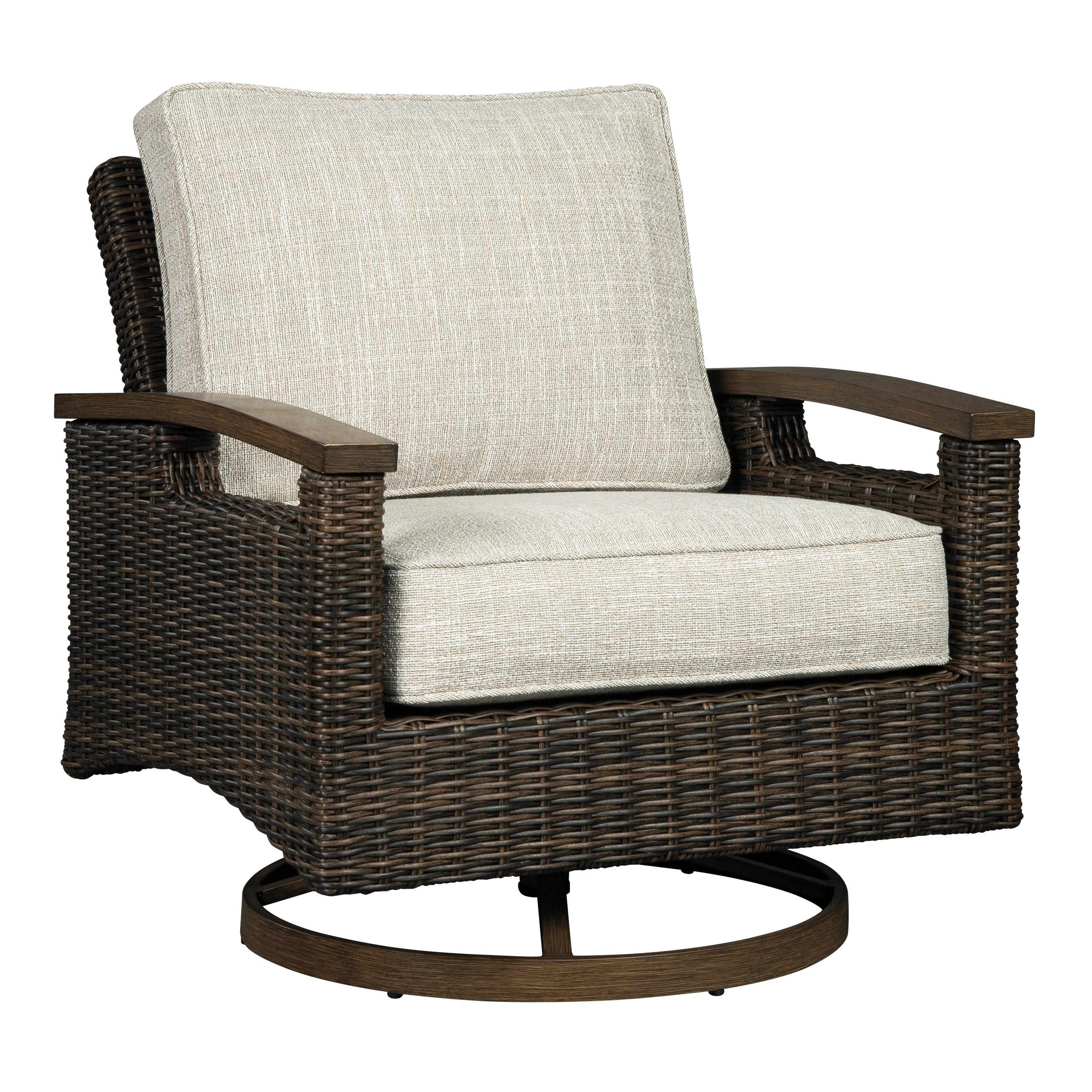 Paradise Trail Swivel Lounge Chair (Set of 2) Ash-P750-821