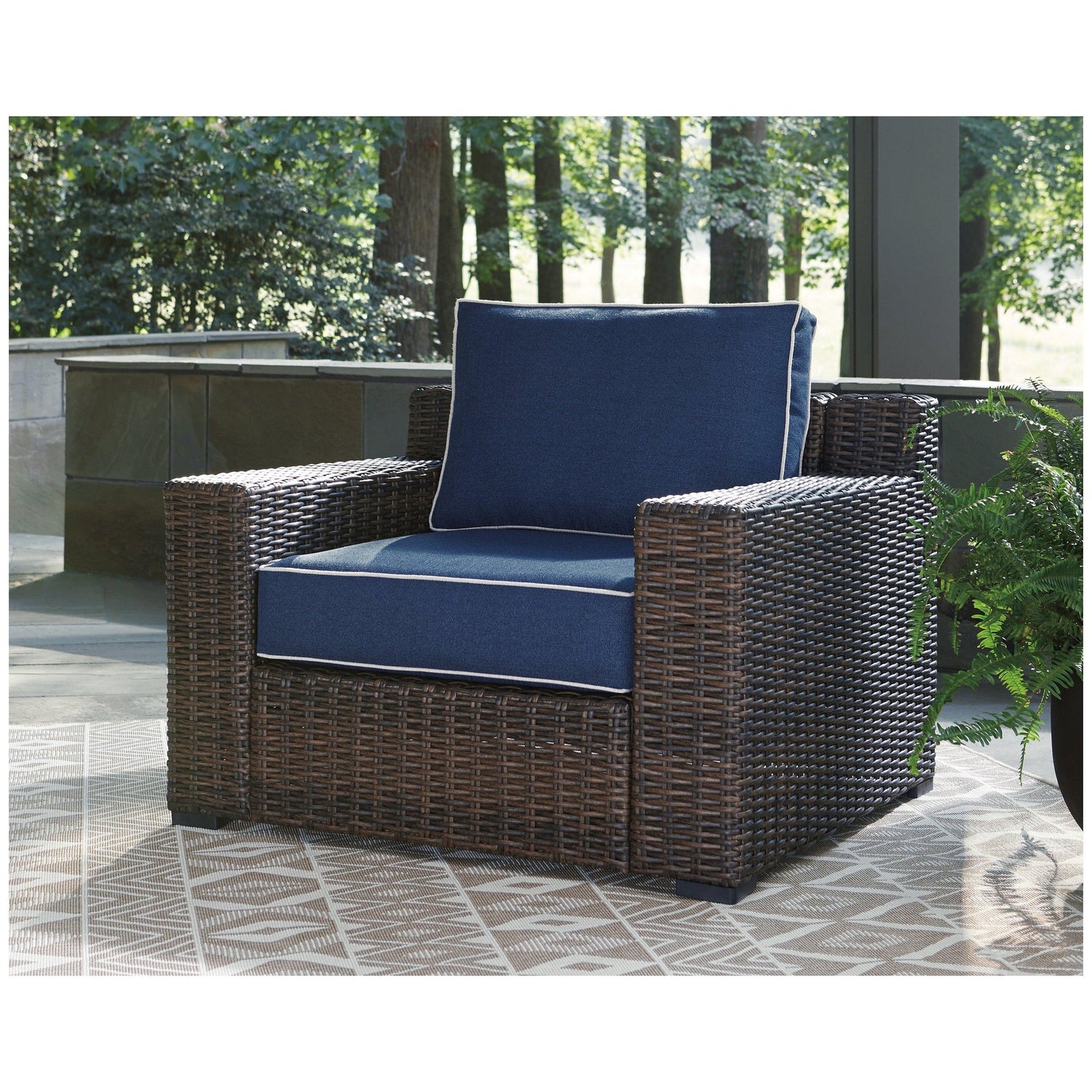 Grasson Lane Lounge Chair with Cushion Ash-P783-820