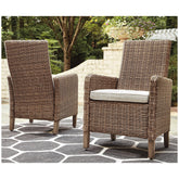 Beachcroft Arm Chair with Cushion (Set of 2) Ash-P791-601A