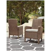 Beachcroft Arm Chair with Cushion (Set of 2) Ash-P791-601A