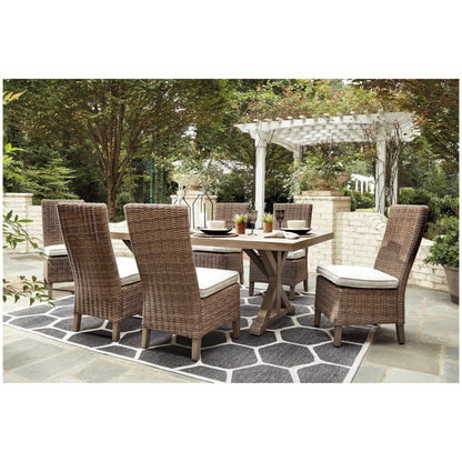 Beachcroft Outdoor Dining Table with 6 Chairs Ash-P791P1