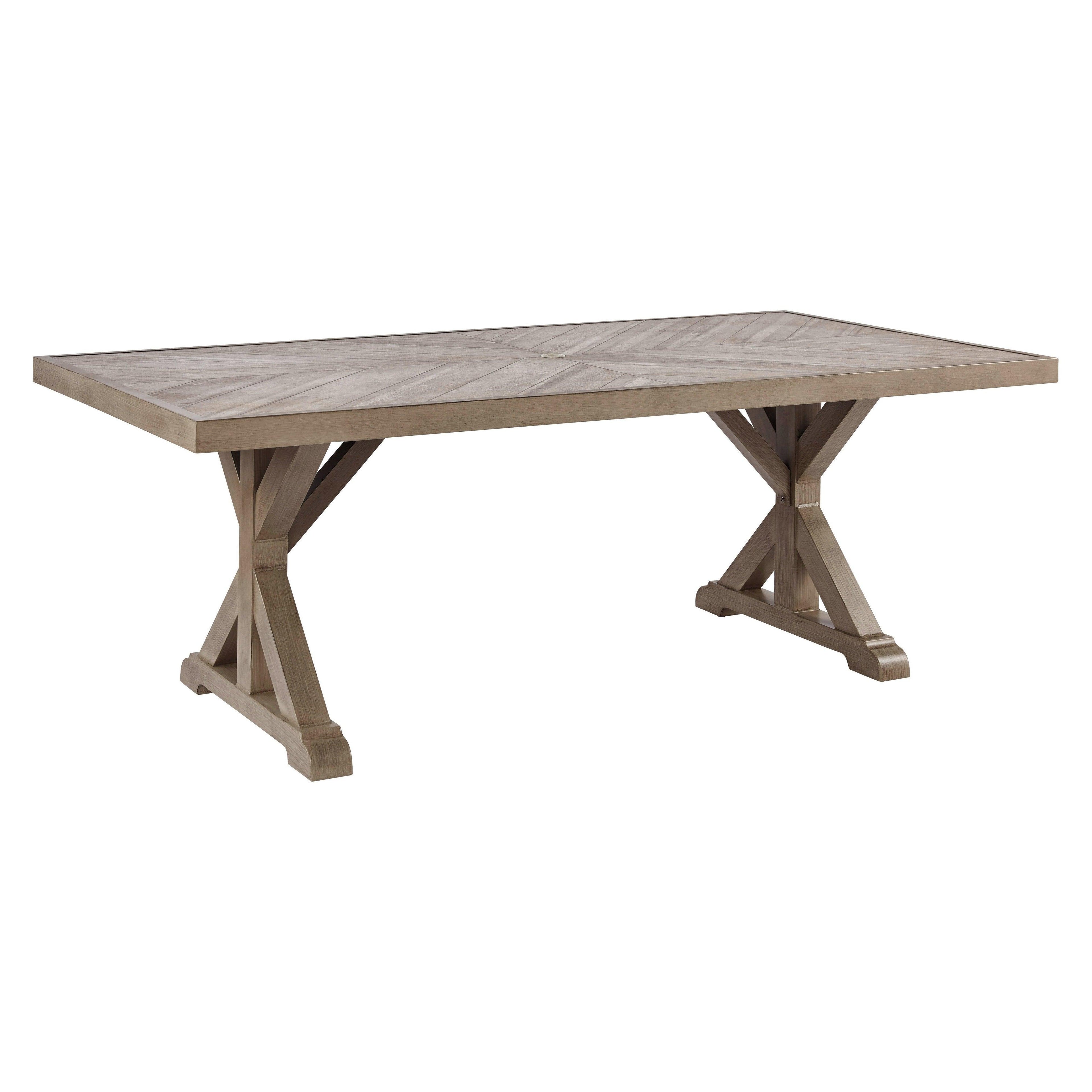 Beachcroft Dining Table with Umbrella Option Ash-P791-625