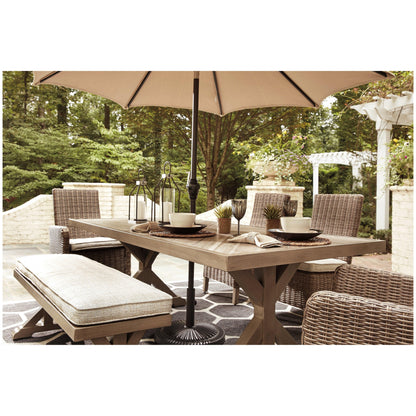 Beachcroft Dining Table with Umbrella Option Ash-P791-625