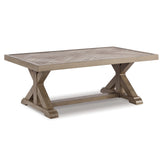 Beachcroft 3-Piece Outdoor Sectional with Coffee Table and 2 End Tables Ash-P791P9
