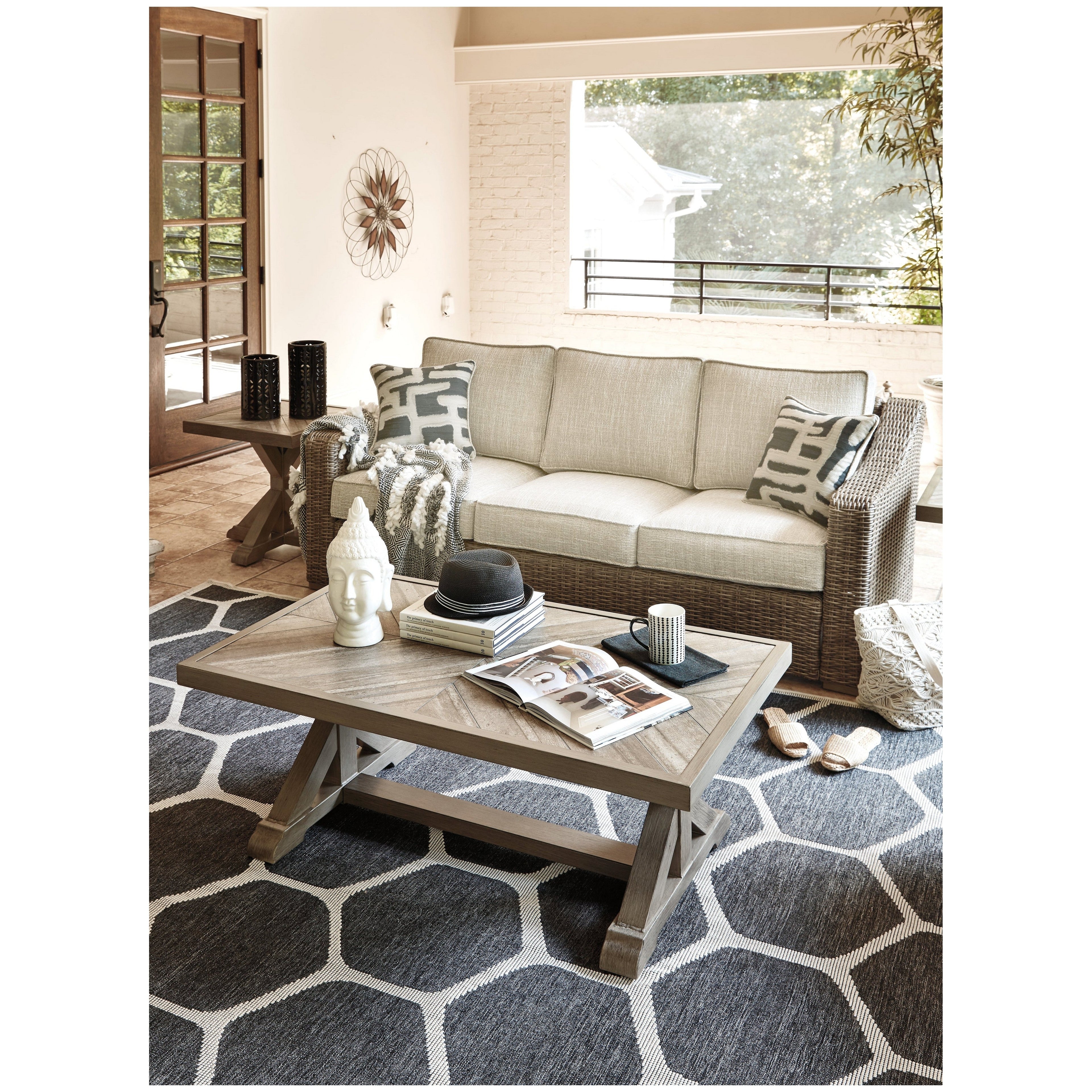 Beachcroft Sofa with Cushion Ash-P791-838