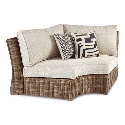 Beachcroft 5-Piece Outdoor Sectional with Coffee Table and 2 End Tables Ash-P791P10