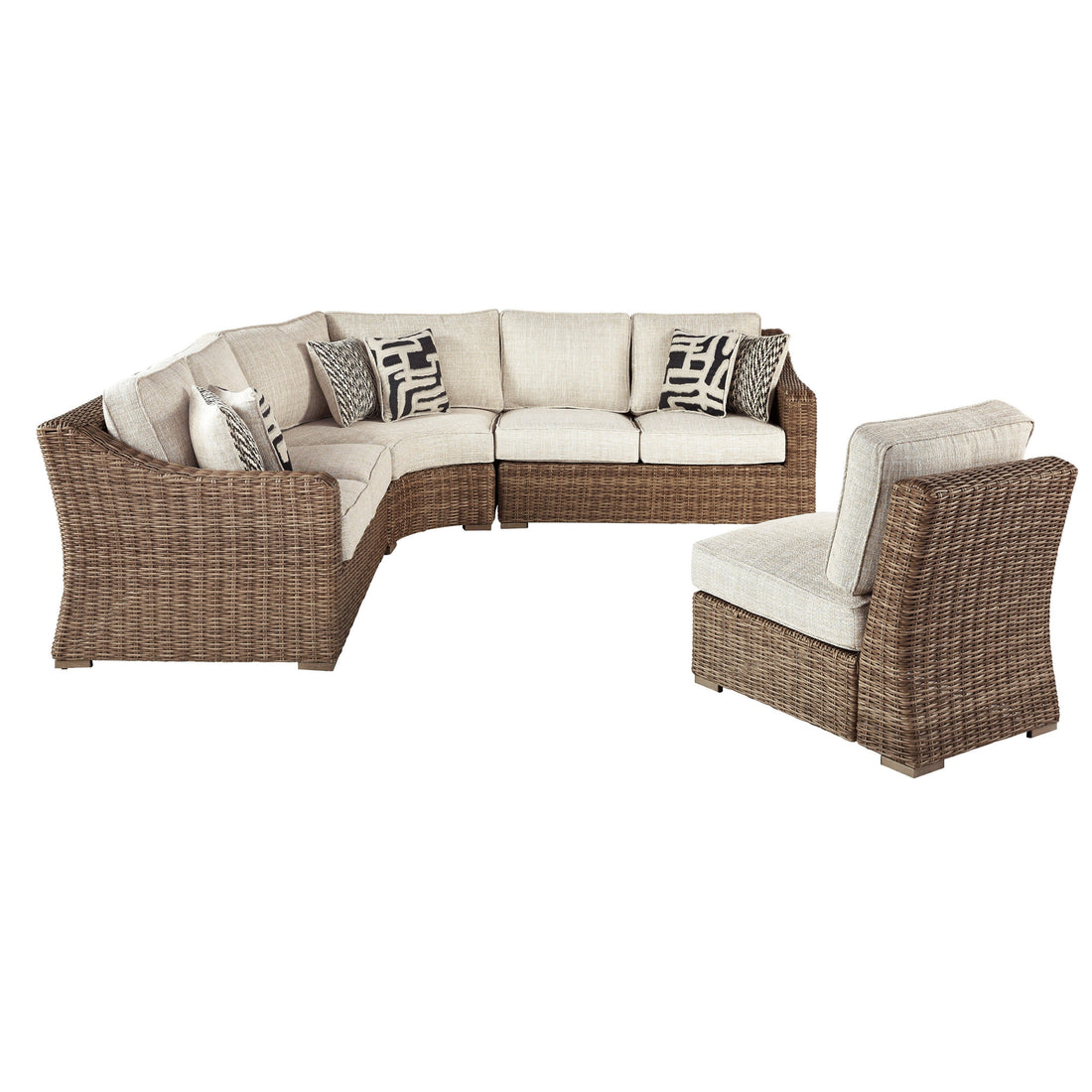 Beachcroft 4-Piece Outdoor Seating Set Ash-P791P7