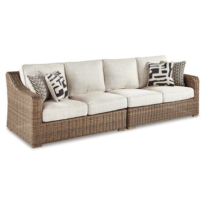 Beachcroft 5-Piece Outdoor Sectional with Coffee Table and 2 End Tables Ash-P791P10