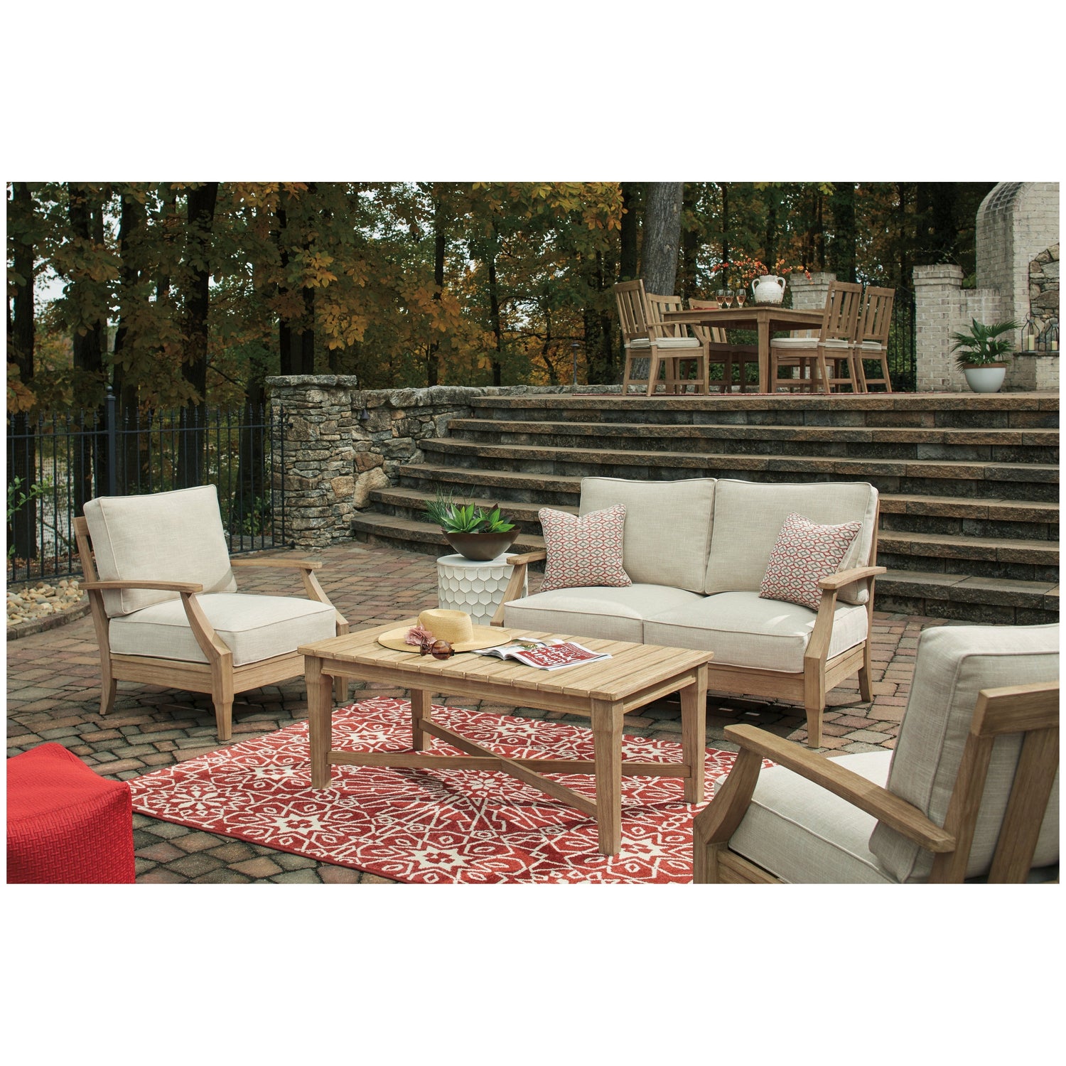 Clare View Loveseat with Cushion Ash-P801-835