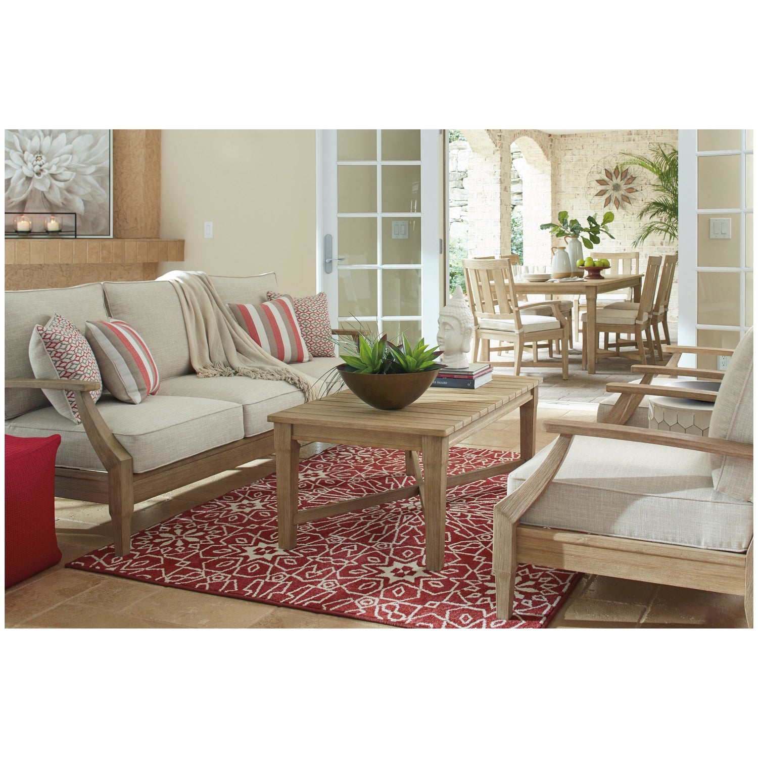 Clare View Sofa with Cushion Ash-P801-838