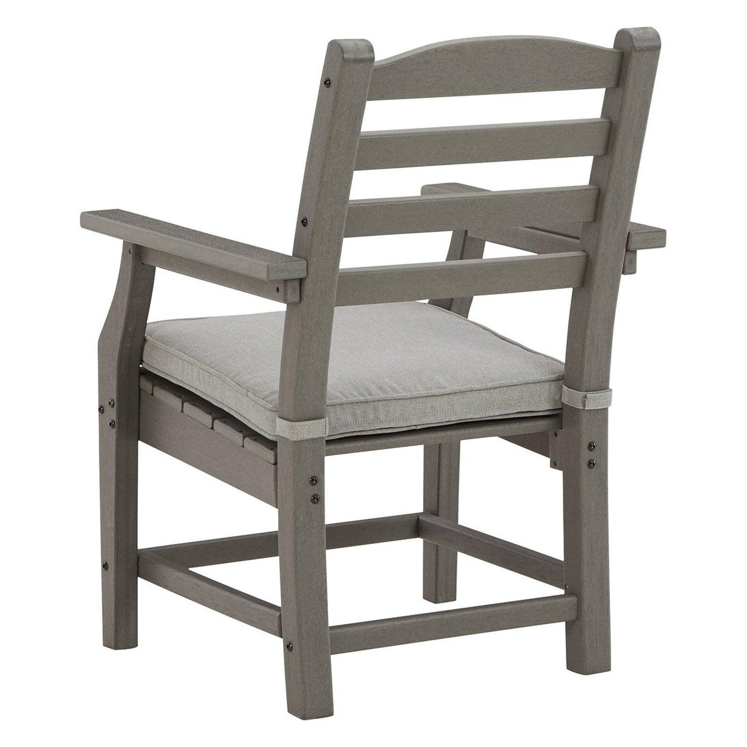 Visola Arm Chair with Cushion (Set of 2) Ash-P802-601A
