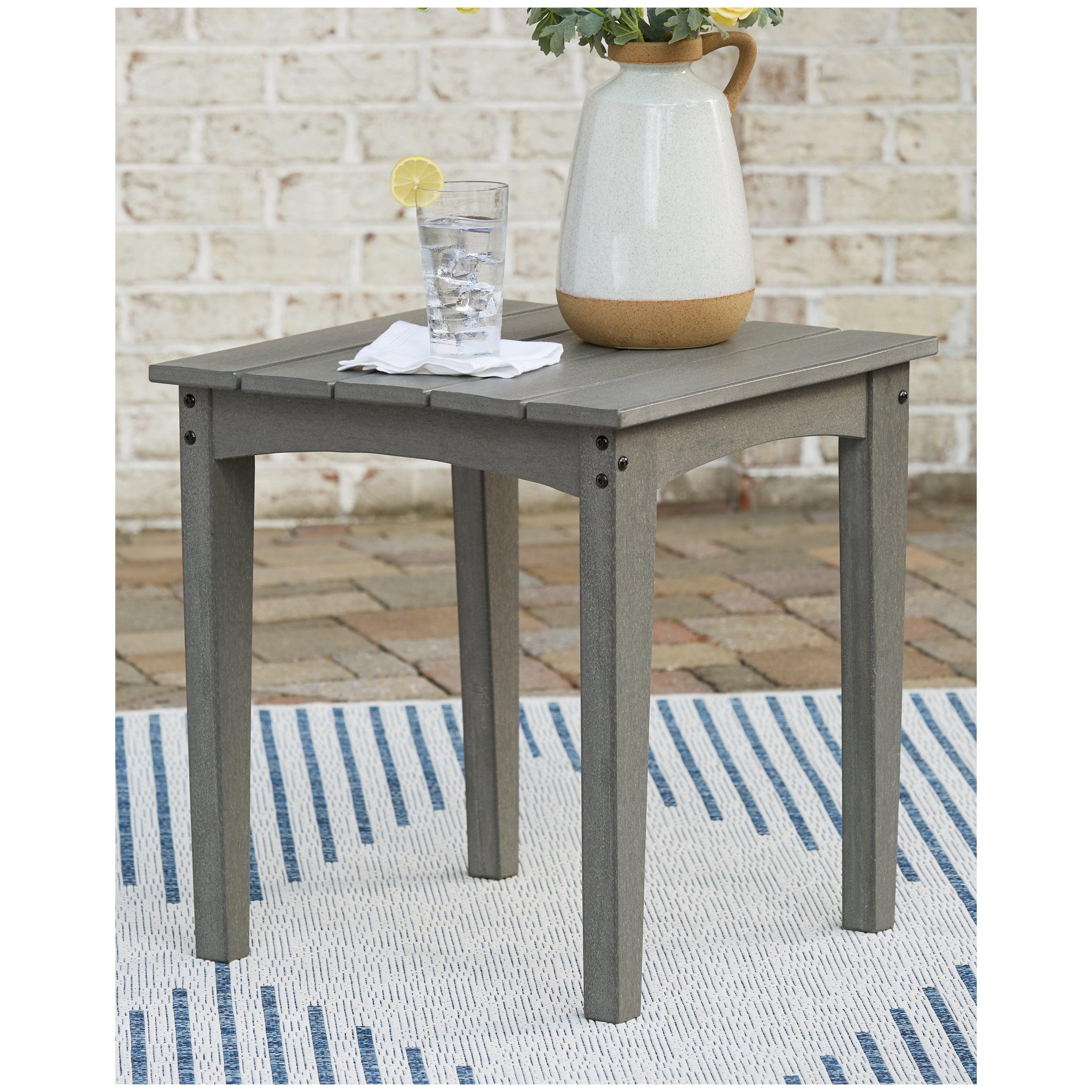 Visola Outdoor End Table Ash-P802-702