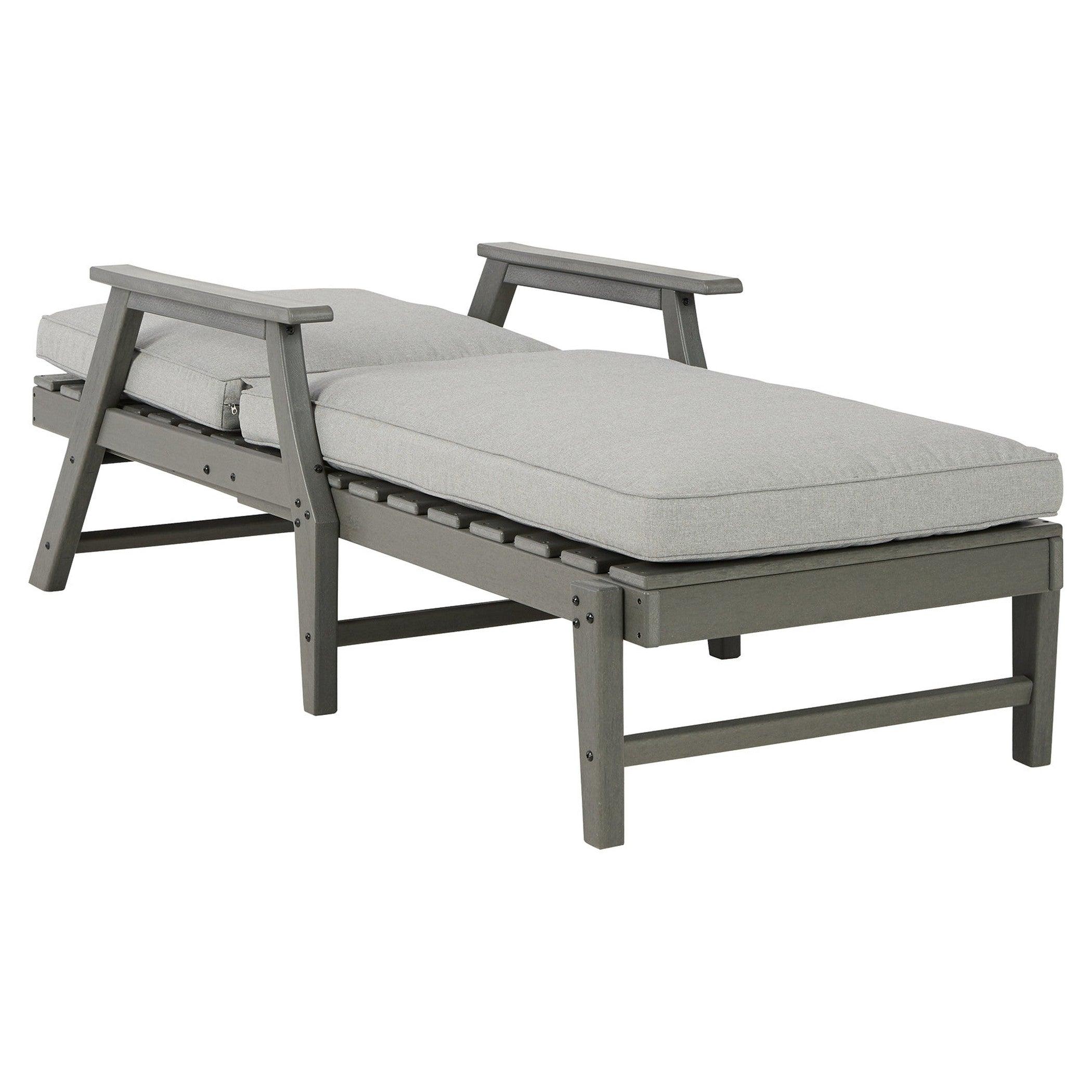 Visola Chaise Lounge with Cushion Ash-P802-815